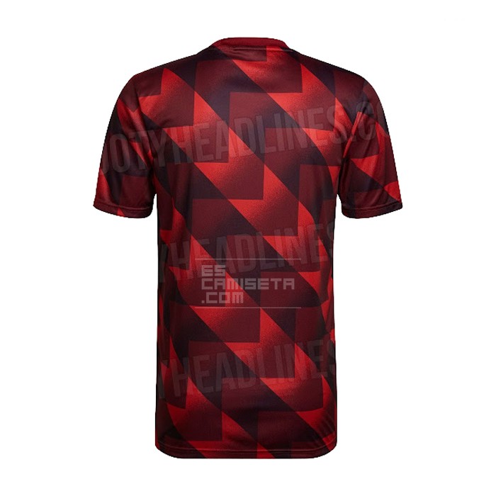 Camiseta Pre Partido del Bayern Munich 2022 Rojo y Negro - Haga un click en la imagen para cerrar